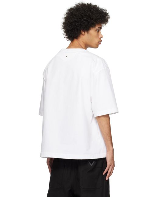 T-shirt blanc à poche Valentino pour homme en coloris White