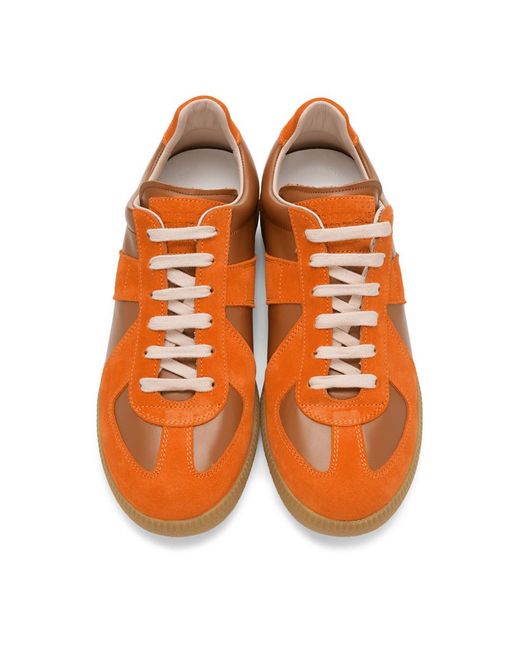 Orange margiela sneakers store
