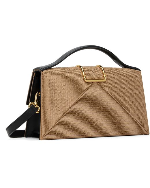 Jacquemus レディース ベージュ＆ブラック ´The Large Bambino´ バッグ 