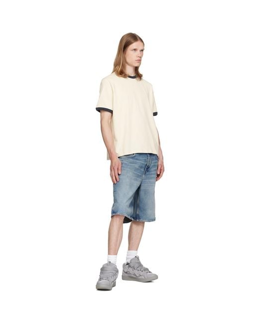 Lanvin Gray Monochrome Suede Curb Sneakers for men