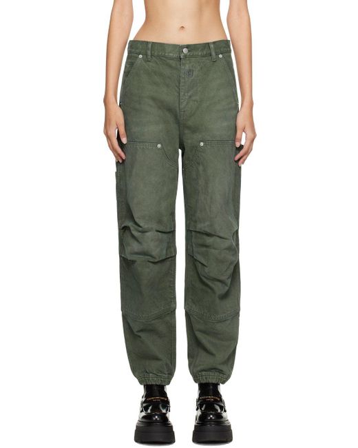 Alexander Wang Denim Green Carpenter Jeans Lyst