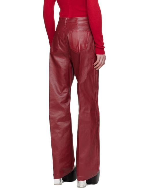 Rick Owens Red Geth Jeans for men