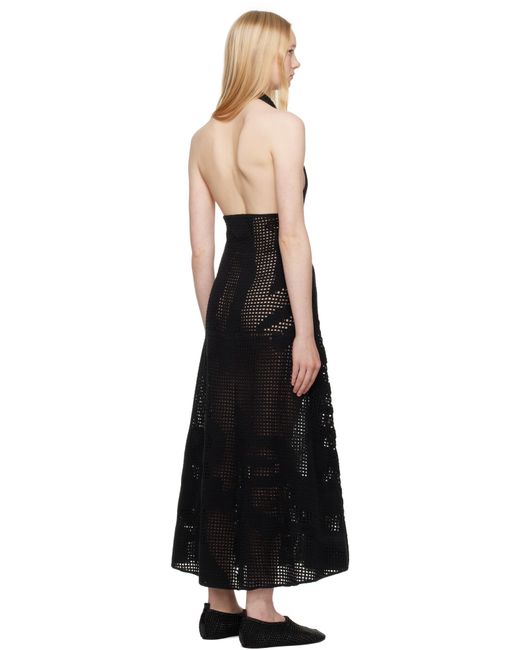 Nanushka Black Fotini Midi Dress