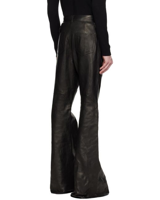 Pantalon slive noir en cuir Rick Owens pour homme en coloris Black