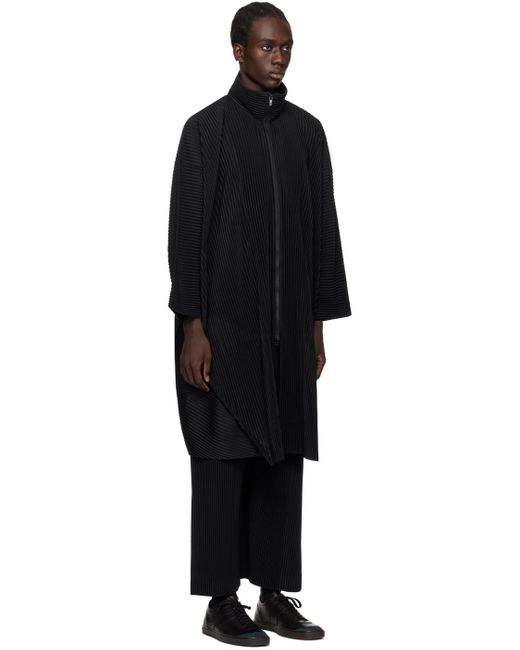Manteau monthly color december noir Homme Plissé Issey Miyake pour homme en coloris Black
