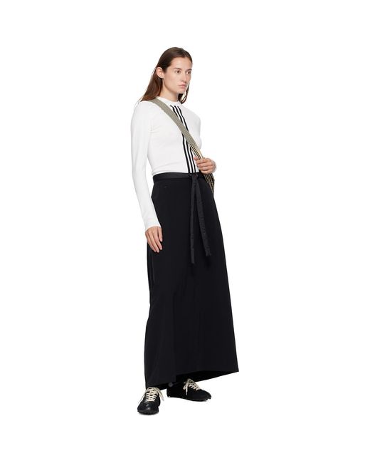 Y-3 Black Padded Midi Skirt