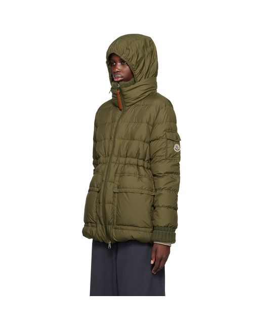 Moncler Green Baux Short Down Jacket