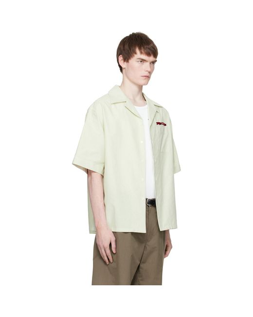 Marni Natural Cotton Jacquard Shirt for men