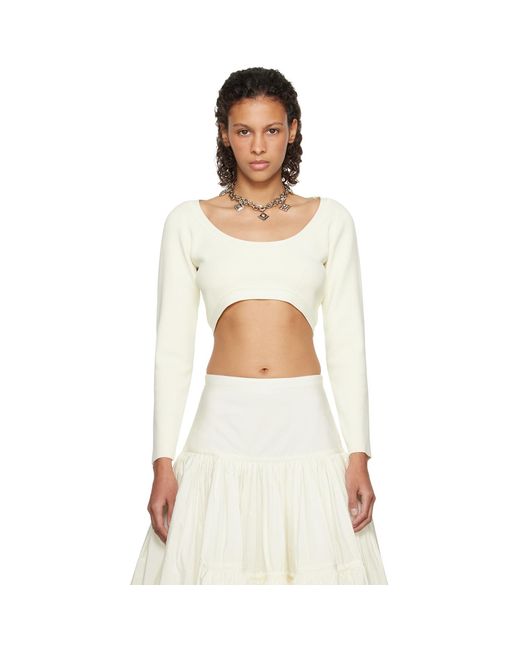 Molly Goddard White Ssense Exclusive Off- Lucia Long Sleeve T-Shirt