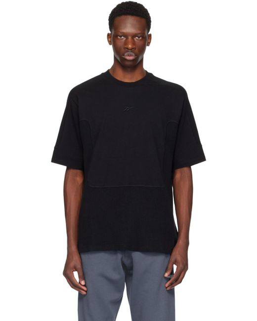T-shirt d'entrainement noir Reebok pour homme en coloris Black
