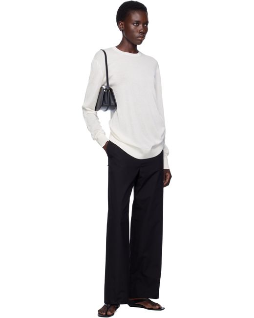 Totême  ホワイト ニット 長袖トップス Black