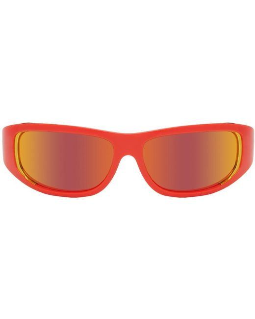 DIESEL Black Ssense Exclusive Orange Sunglasses
