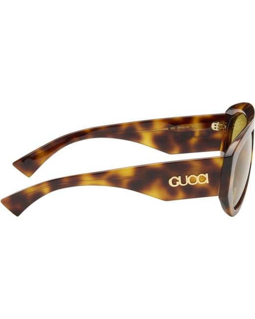 Gucci Black Mask Frame Sunglasses
