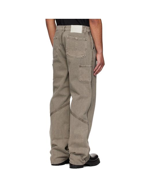 ALEXANDER DIGENOVA Multicolor Underground Taped Seam Trousers for men
