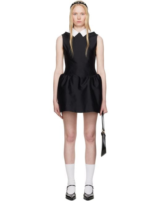 SHUSHU/TONG ブラック ミニワンピース