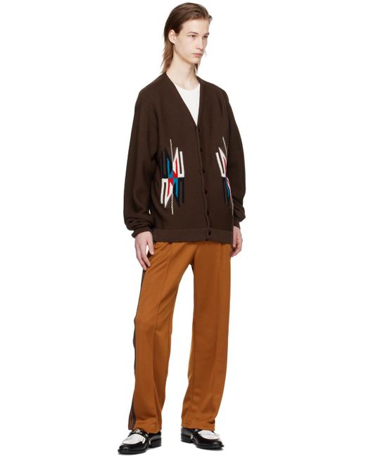 Pantalon de survêtement à cordon coulissant Needles pour homme en coloris Brown