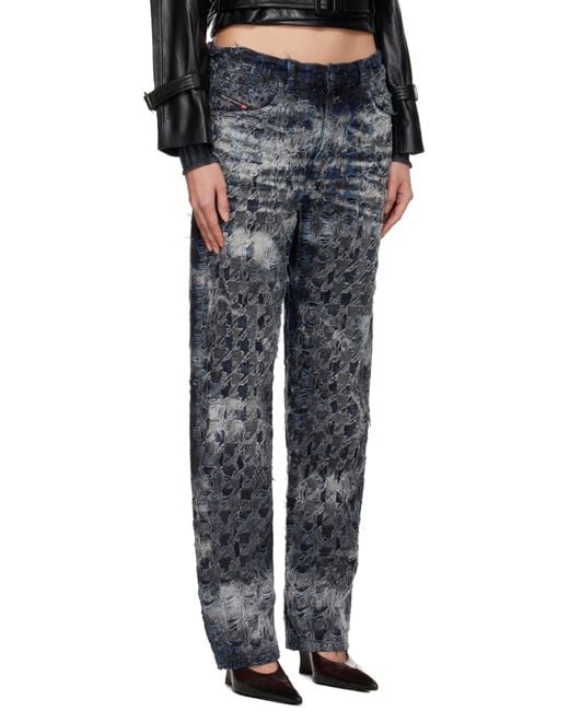 DIESEL Black Relaxed Jeans 1980 D-Eeper 0Cebl Jeans