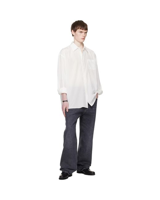 Our Legacy White Borrowed Shirt for men