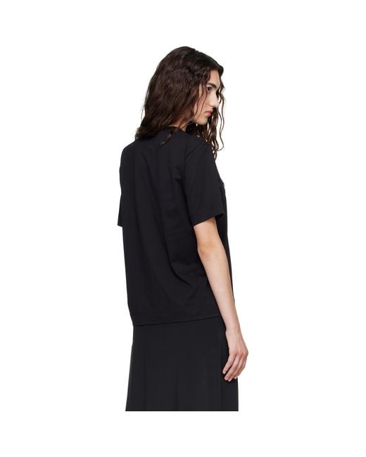 Simone Rocha Black Embellished Boy T-Shirt