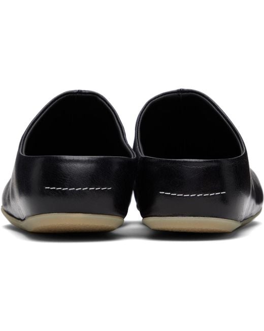 MM6 by Maison Margiela Black Factory Sabot Loafers for men