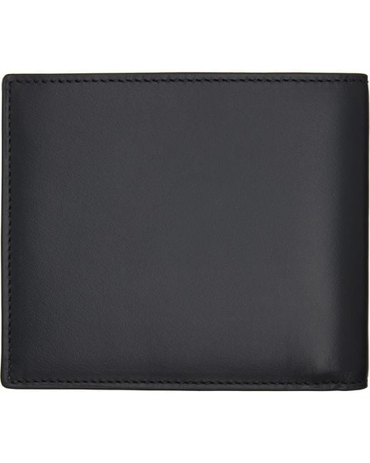 Paul Smith Black Leather 'Signature Stripe Block' Billfold Wallet for men