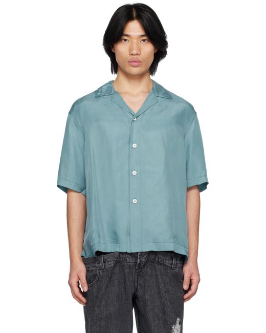 Sunnei Blue Buttoned Shirt for men
