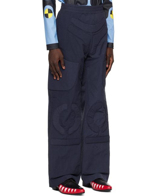 Walter Van Beirendonck Blue Space Trousers for men