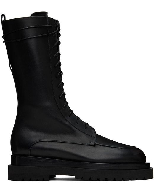 Magda Butrym Lace-up Boots in Black | Lyst