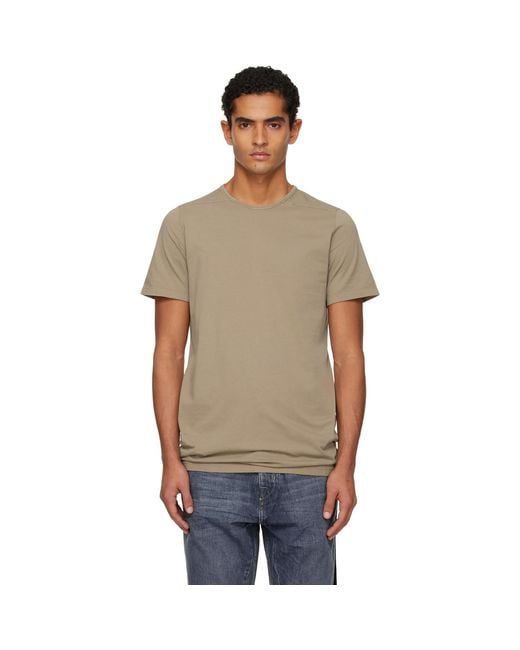 Rick Owens Multicolor Taupe Concordians Level T-Shirt for men