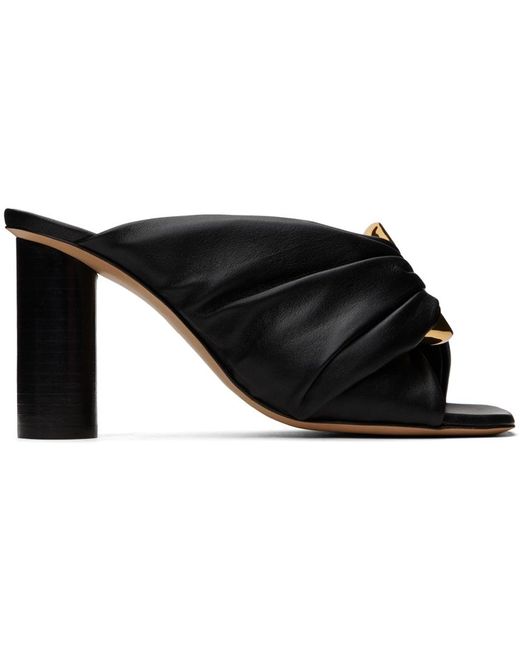 J.W. Anderson Black Corner Leather Heeled Sandals