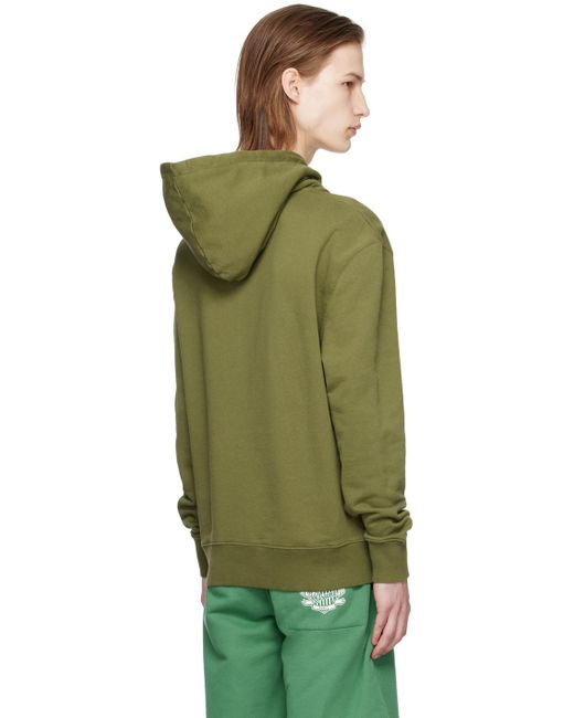 Pull à capuche vert à logo de renard Maison Kitsuné pour homme en coloris Green