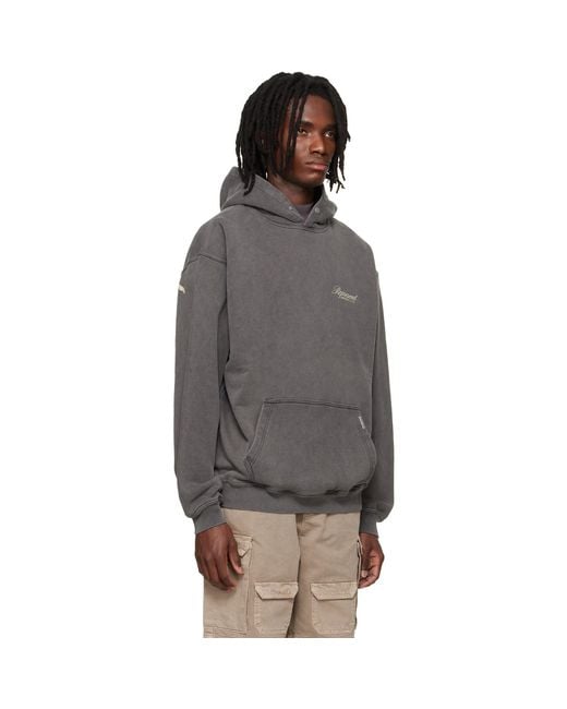 Represent Gray Owners Club' Script Hoodie for men