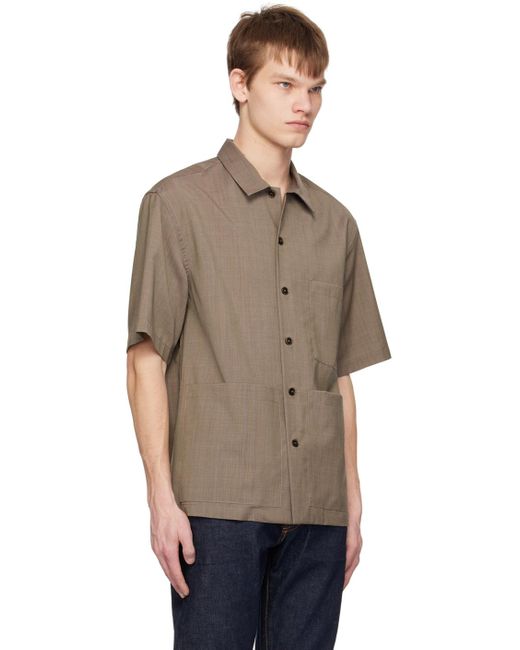 Barena Natural Brown Donde Triola Shirt for men