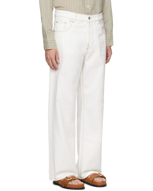 Jacquemus Off-white Les Classiques 'le De-nîmes Large' Jeans for men