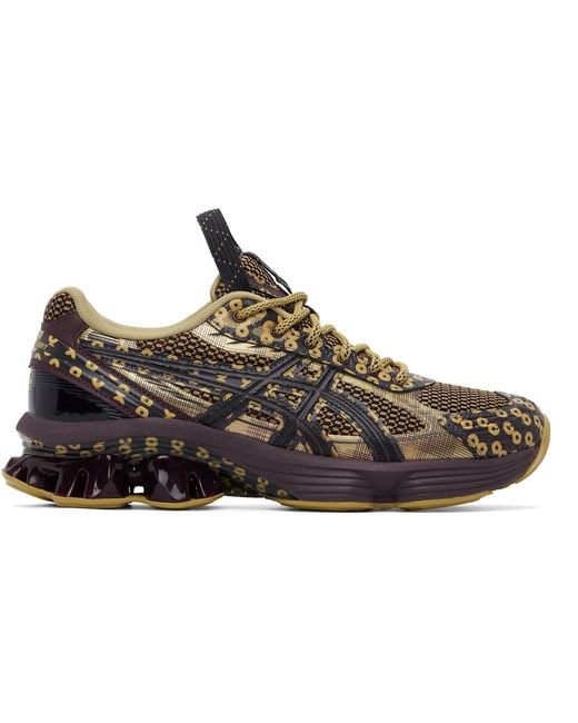 Asics Black Khaki Kiko Kostadinov Edition Us7-S Gel-Kinetic Fluent Sneakers for men