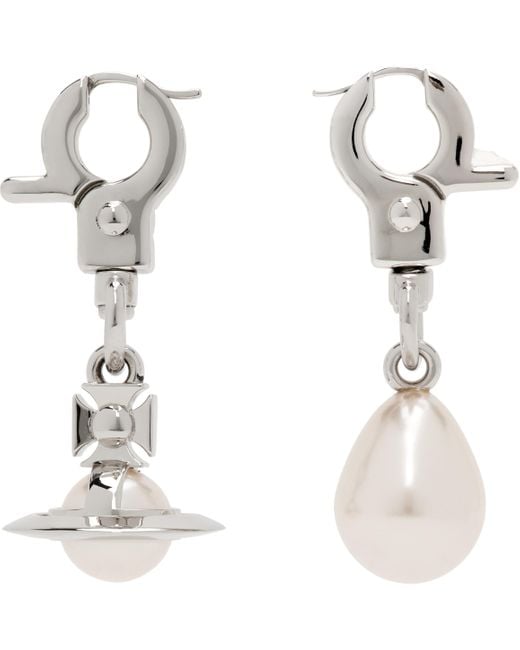 VIVIENNE WESTWOO【Boucles D'oreilles Claude - ピアス】 Vivienne Westwood Boucles d'oreilles Claude | Argent