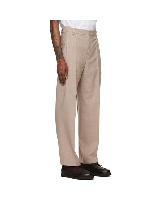 HUGO Natural Wool Trousers for men