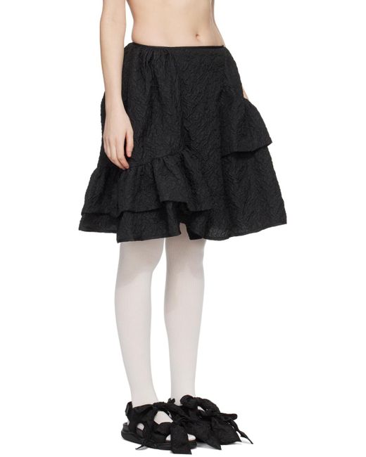 CECILIE BAHNSEN Black Vanilla Miniskirt
