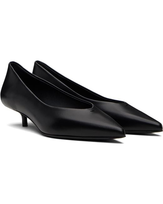 Max Mara Black Kitten Pump Heels