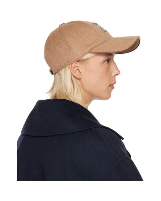 Max Mara Blue Tan Fedora Cap