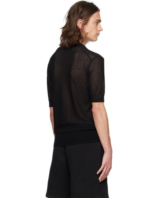 メンズ AMI セミシア トップス Black