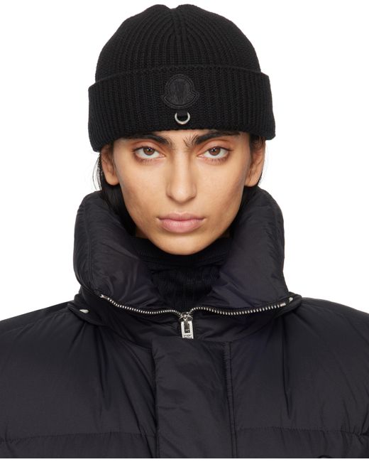 Moncler Genius Moncler X Willow Smith Wool Beanie in Black | Lyst UK