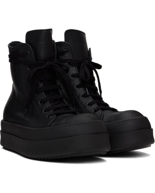 Rick Owens Hollywood Mega Bumper Sneakers in Black for Men