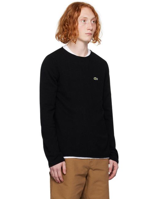 Comme des Garçons Comme Des Garçons Shirt Black Lacoste Edition Sweater for men