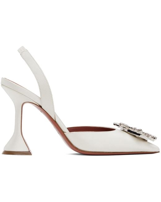 AMINA MUADDI Black Begum Sling Heels