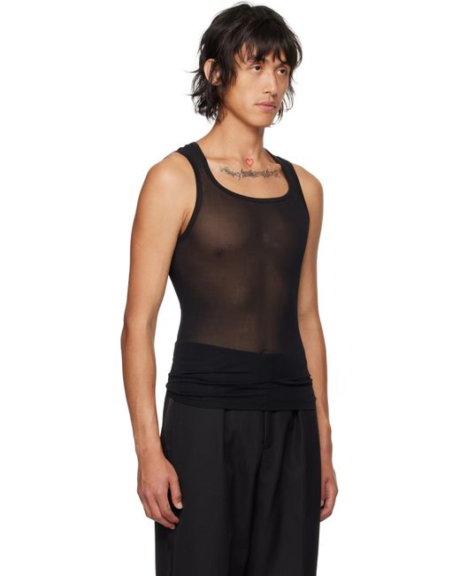 Louis-Gabriel Nouchi Black Square Tank Top for men