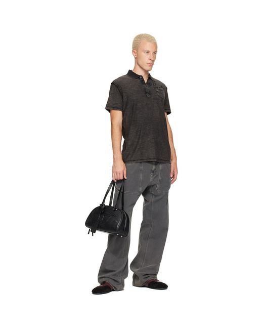 DIESEL Black T-Ardy Polo for men