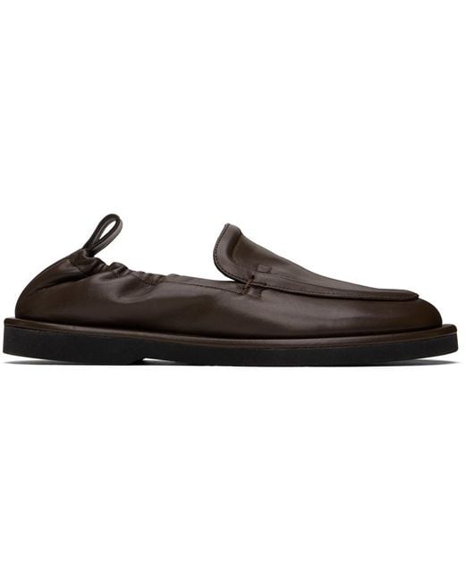 【関税込み】Studio Nicholson バーガンディ Donovan ローファー Men's Donovan Shoe in Black | Leather Loafer | Studio Nicholson