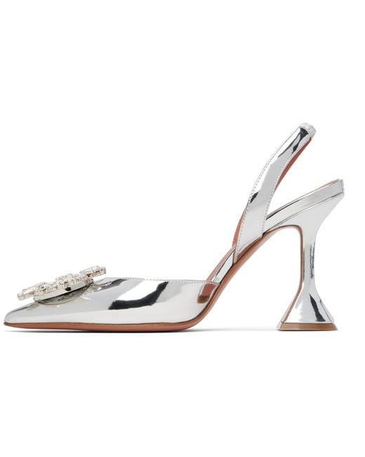 AMINA MUADDI Black Begum Sling Heels