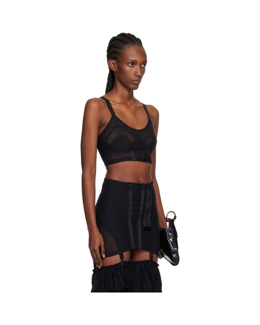 KNWLS Black Uma Bustier Bra